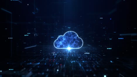 digital cloud computing cyber security, digital data network protection, future technology digital data network connection abstract background concept.