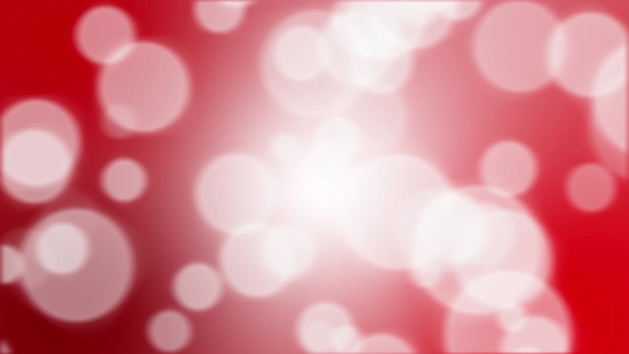 animación de fondo de bokeh rojo de 4k