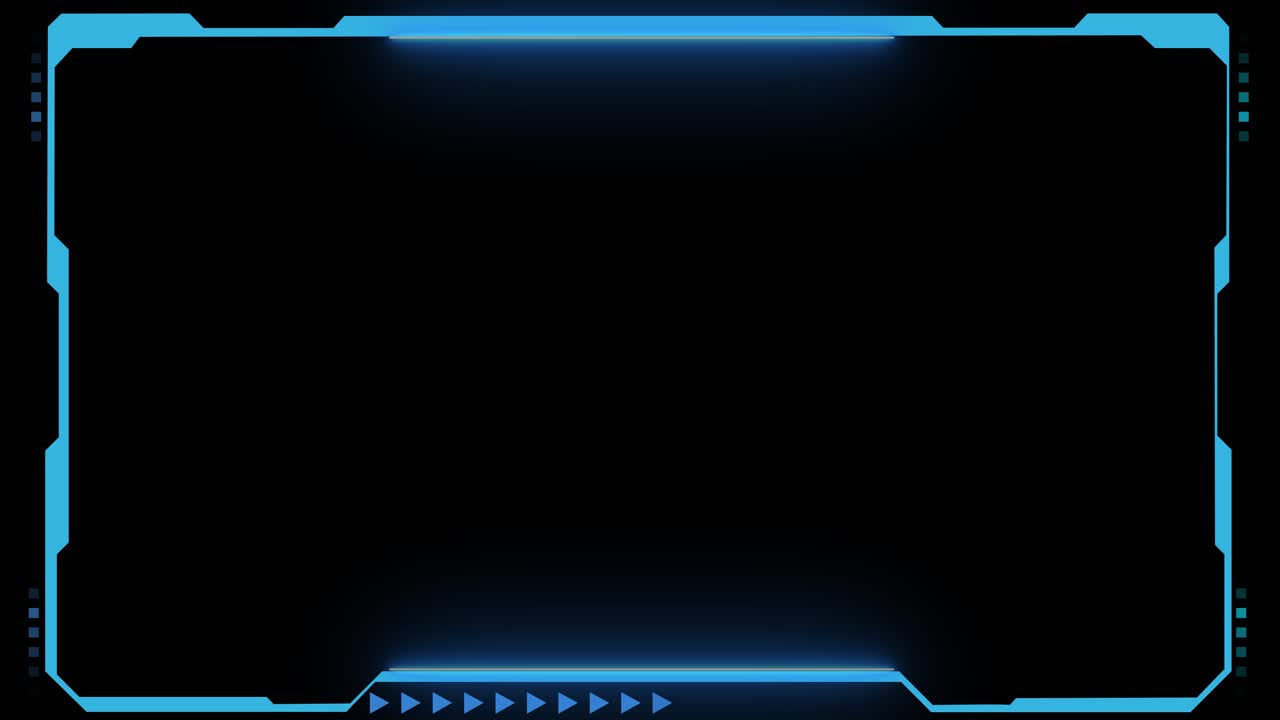 Technology hud loop frame border element circle interfaces futuristic display hologram button
