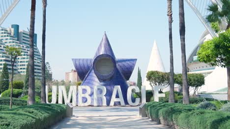 umbracle sculpture in valencia, spain