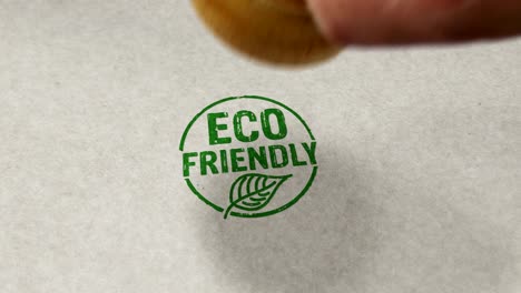 eco friendly stamp and stamping loop animation