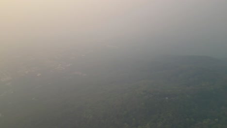 misty mountaintops in thailand's northern wilderness