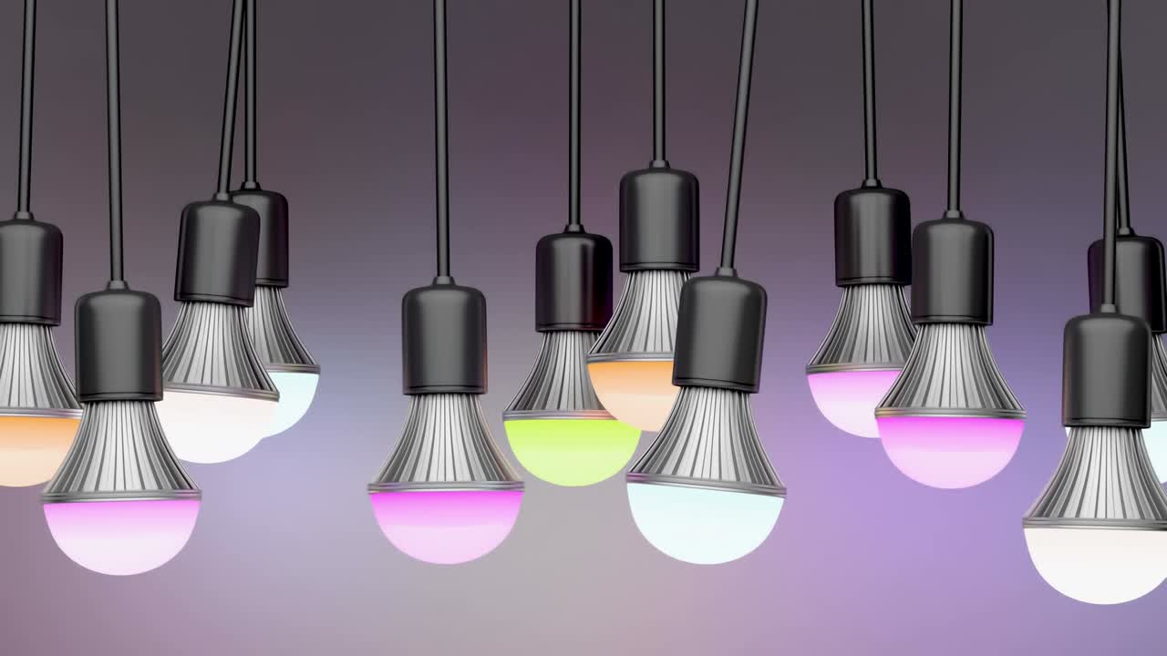 다채로운 led 전구