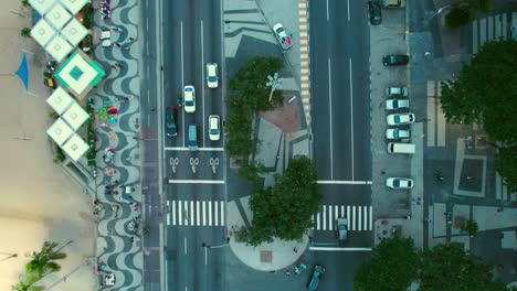 top view of the waterfront of copacabana rio de janeiro rio de janeiro street commerce and high traffic floor design brazil