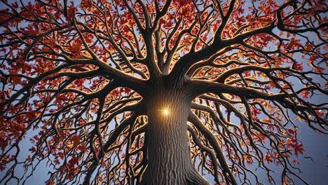 autumn tree canopy