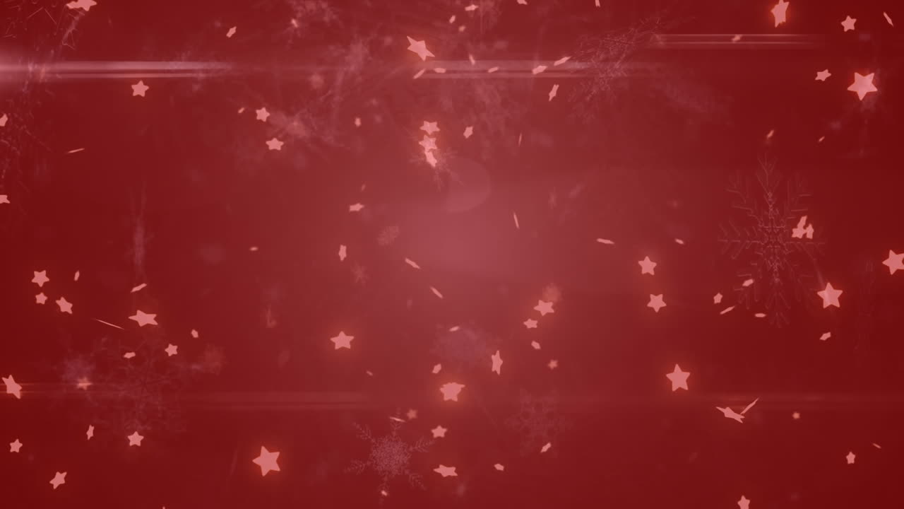 ⁇ 은 필터로 배경 위에 떨어지는 별과 눈송이의 애니메이션