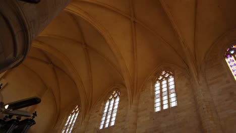 stained glass windows inside saint sacerdos cathedral