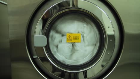 washing machine in action