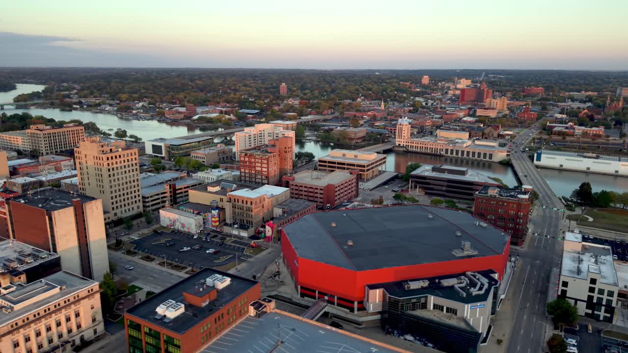 록포드 일리노이의 항공 궤도