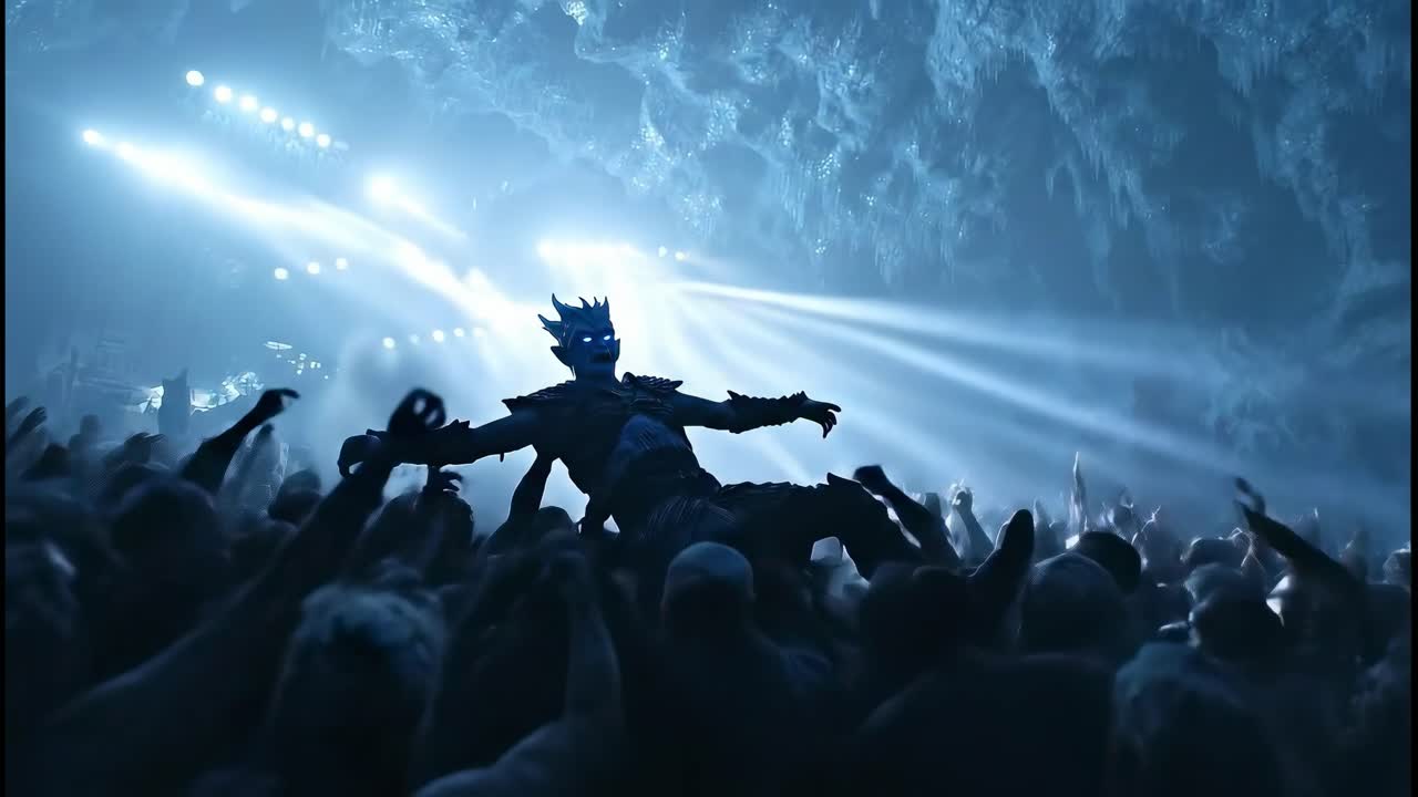 Crowd Surfing at a Concert