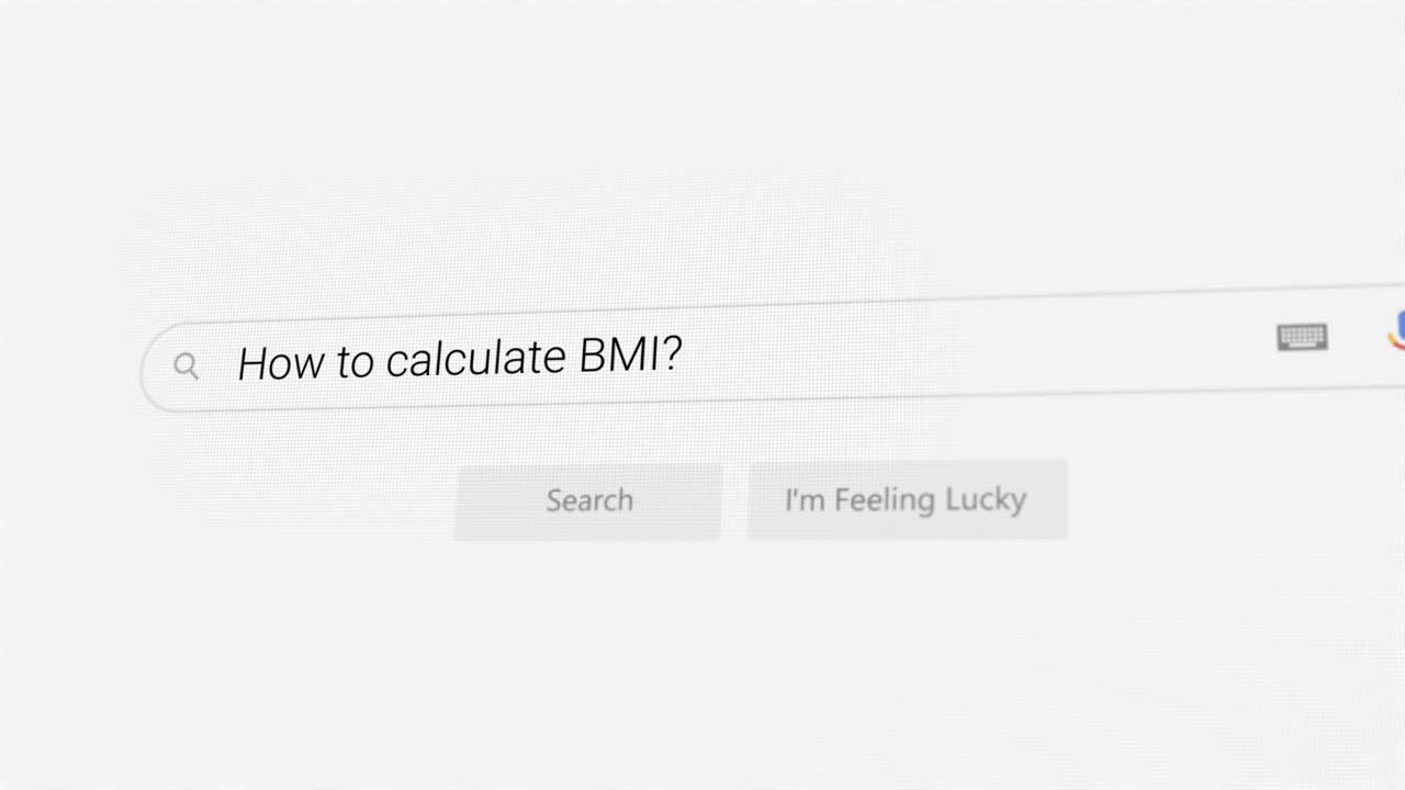 Searching for How to calculate BMI? on Internet browser