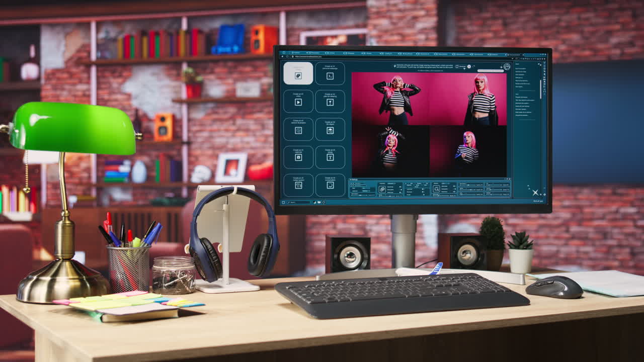 sitio web en la pantalla del ordenador que muestra texto a imagen a modelos generativos
