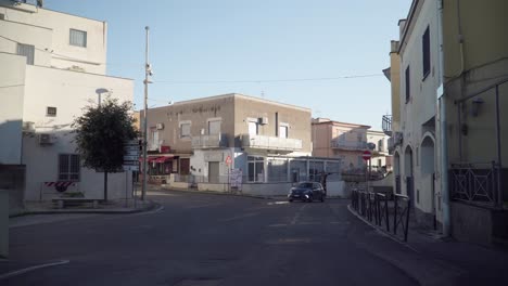 camera shot of a calm intersection in torregaveta, italy