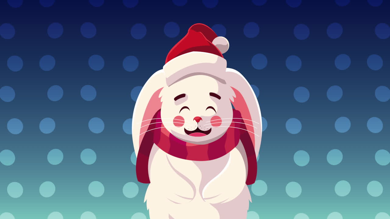 토끼와 함께 메리 크리스마스 애니메이션