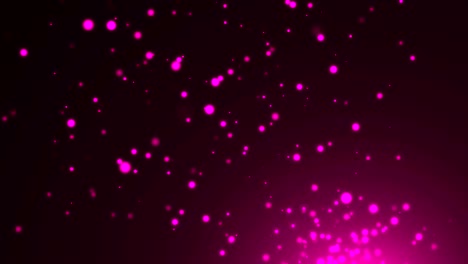 partículas brillantes que parpadean en violeta, fondo generado por computadora moderna, representación en 3d