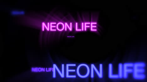 Motion-of-neon-text-Neon-Life-in-dark-background-3