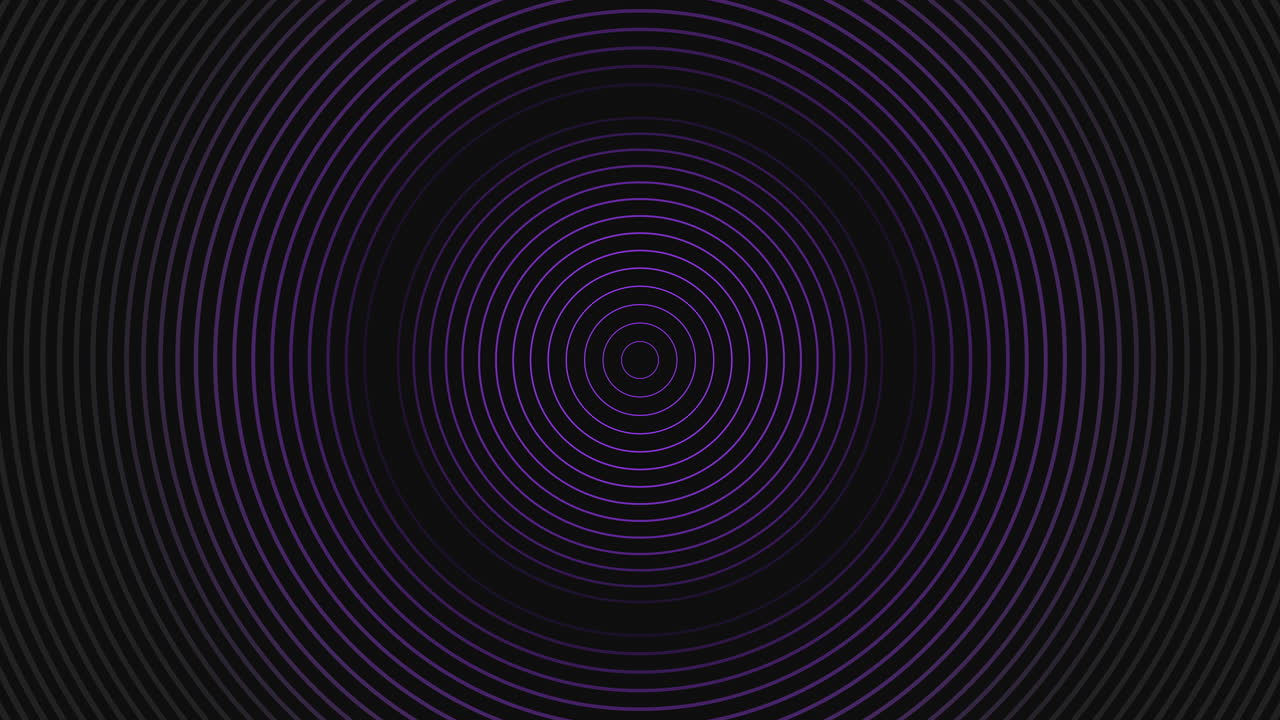 Intricate Purple Spiral Expanding Boldly On A Solid Black Background