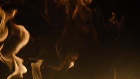 fire line in super slow motion isolated on black, shooting with high speed cinema camera.