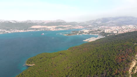 Croatia-Establishing-Aerial-View.-European-Adriatic-Tourist-Spot