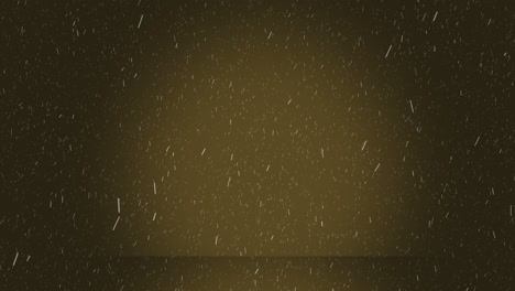 animación de nieve cayendo con espacio de copia sobre fondo marrón