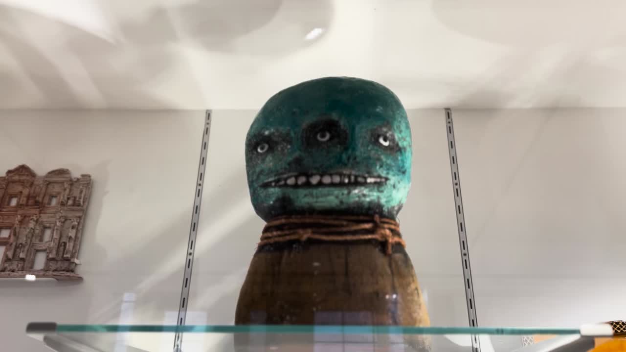 York Art Gallery Ceramic Three Eyed Monster Art