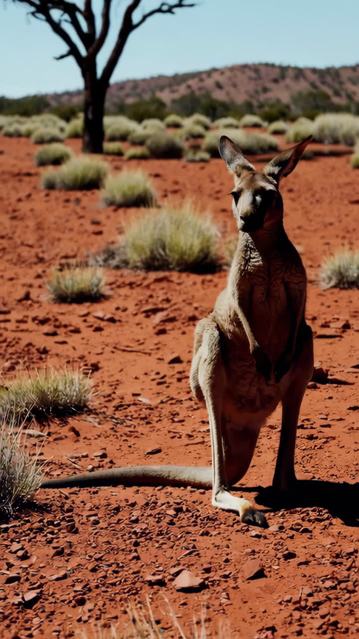 Kangaroo in Australian Desert
