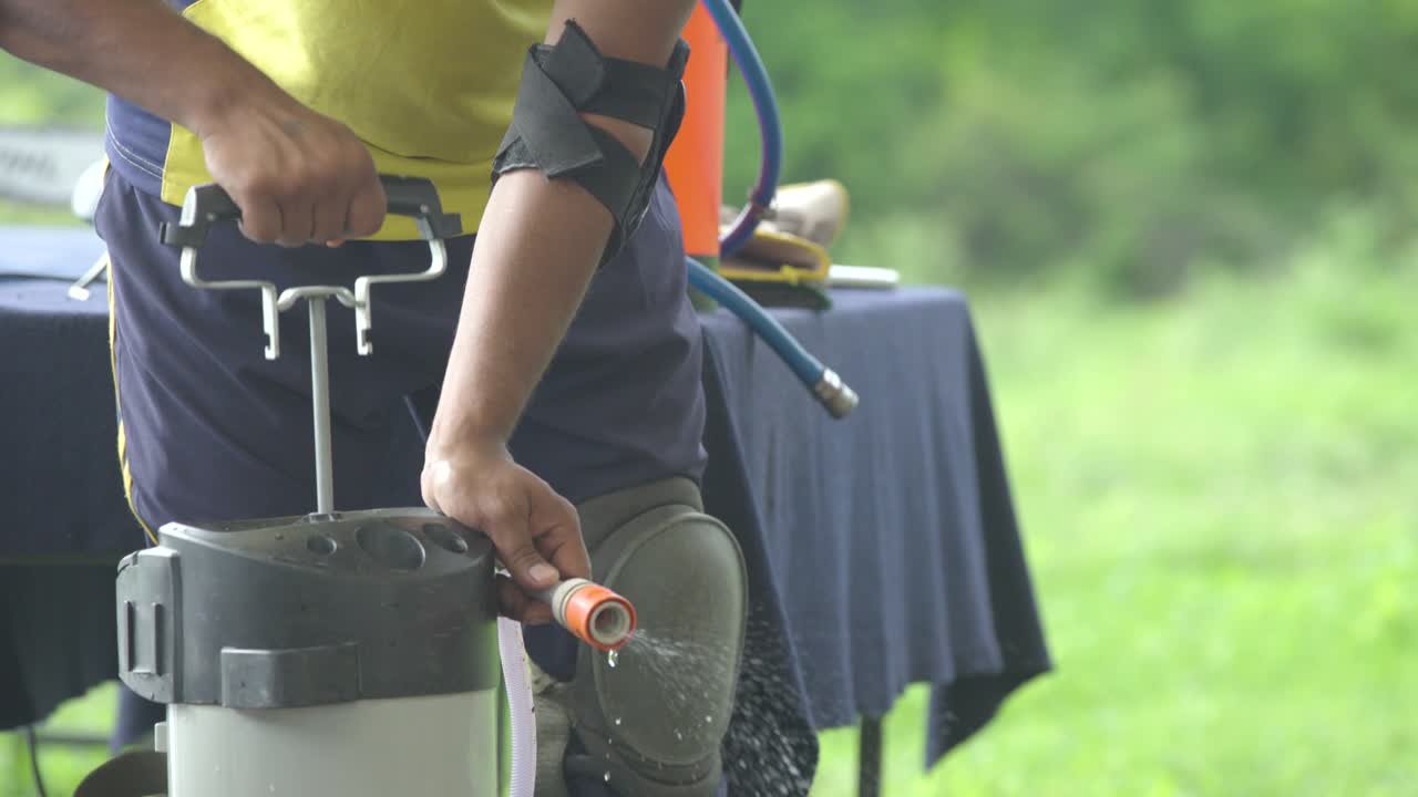 máquina de sierra de hormigón eléctrica en diferentes situaciones de desastre.