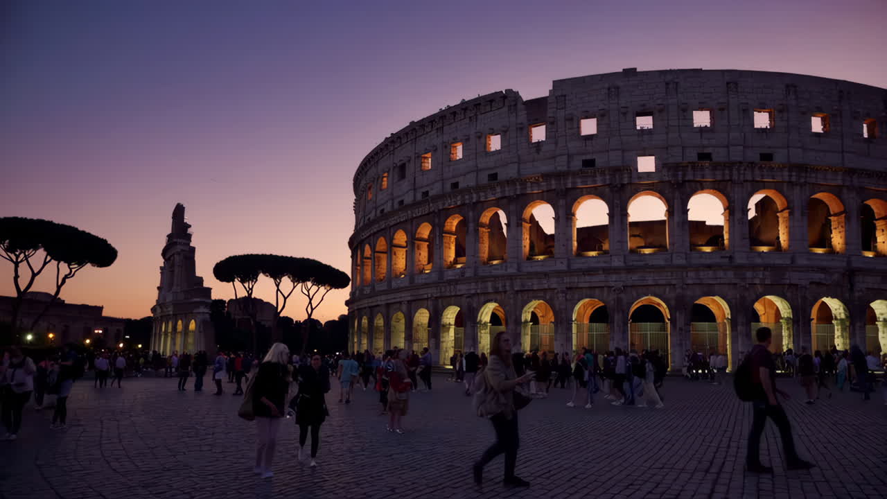Colosseum in Rome at Twilight