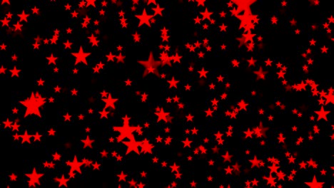 abstract animated computer screen saver with red stars