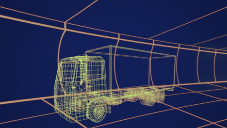 3d technical drawing of car 4k