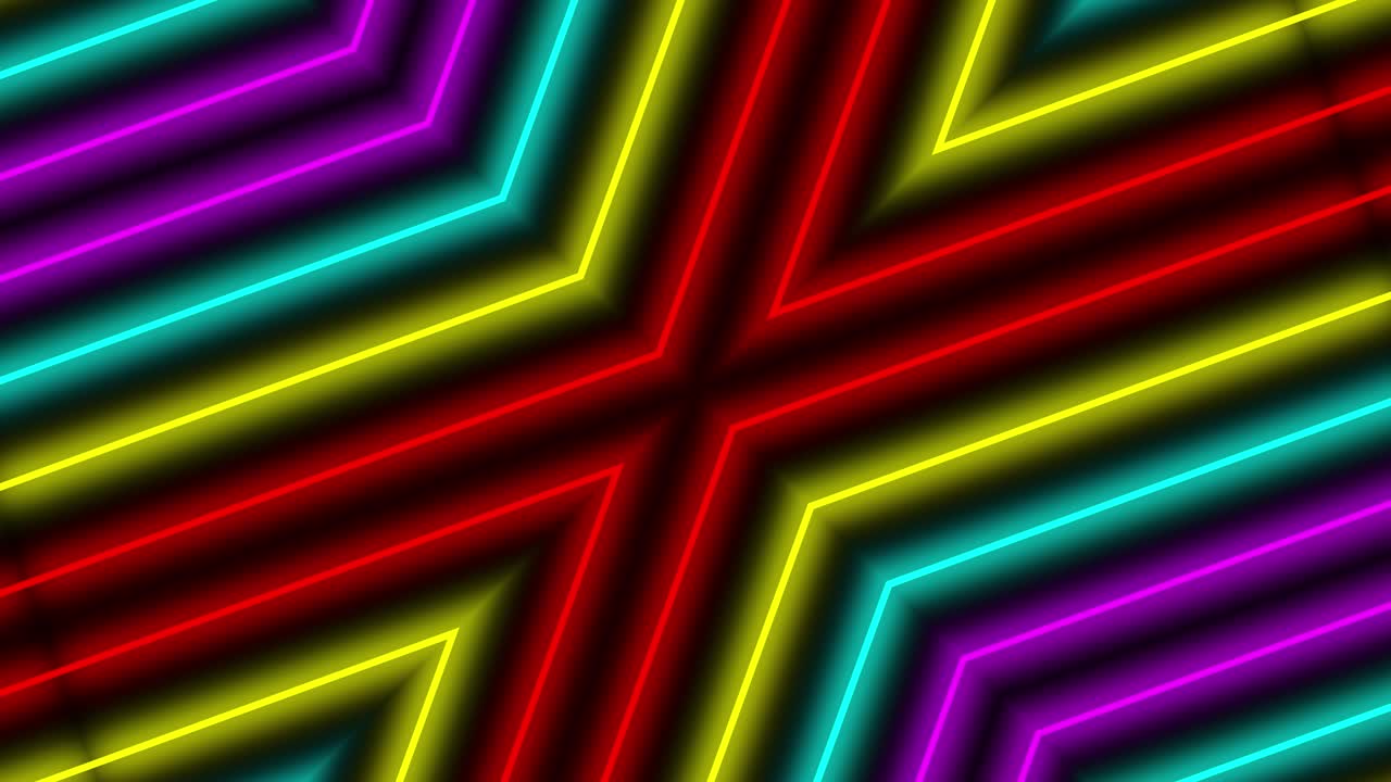Neon line illumination animation motion graphics