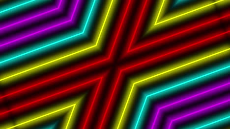 neon line illumination animation motion graphics