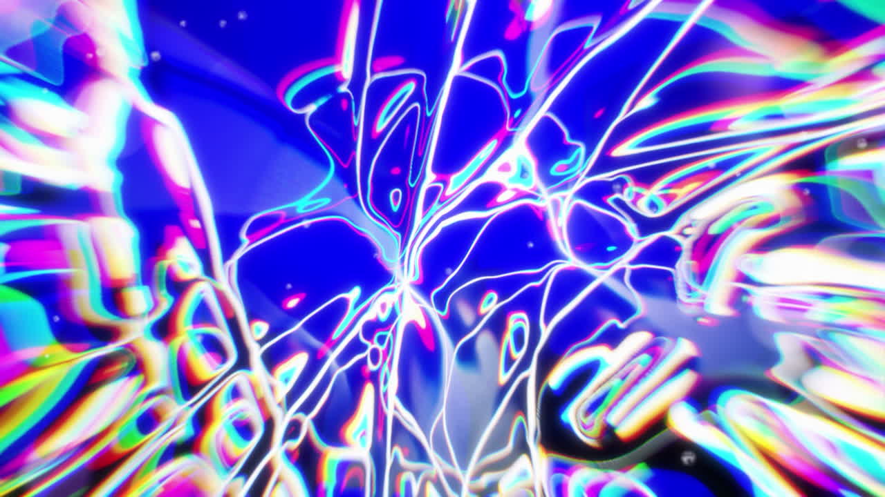 Vibrant Neon Abstract Glow Pattern