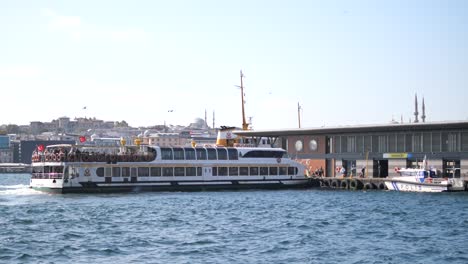 ferry docked at istanbul port