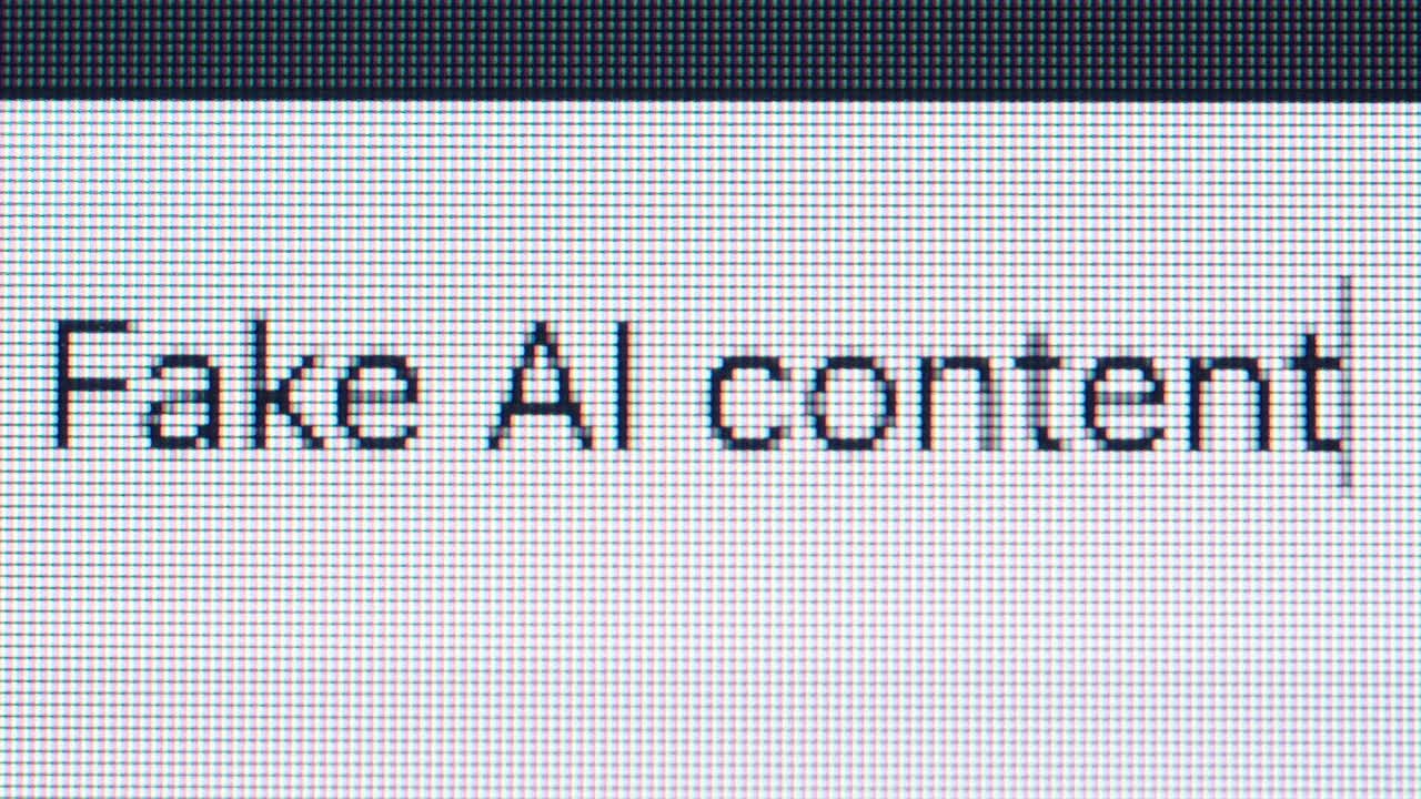 Fake AI Content on Screen