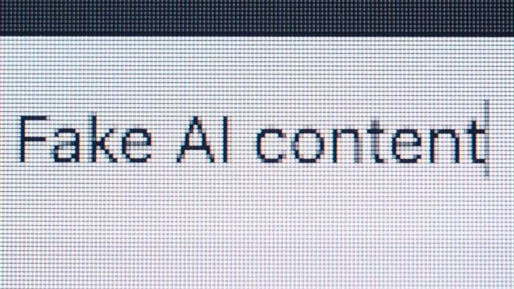 Fake AI Content on Screen