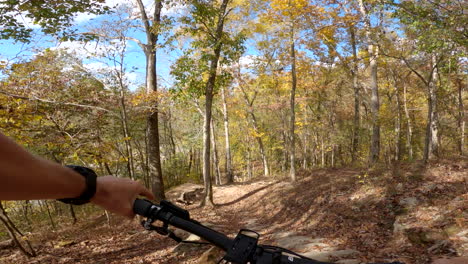 mountain bike trail ride downhill