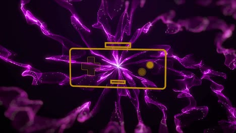 animación del procesamiento de datos científicos sobre el hilado de cadenas de adn