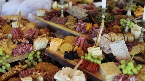 beautiful charcuterie gastronomy assortment variety of food on display