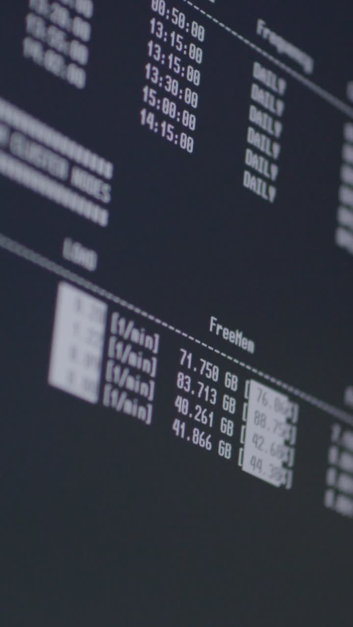 Close-up de dados financeiros na tela, conceito de economia digital
