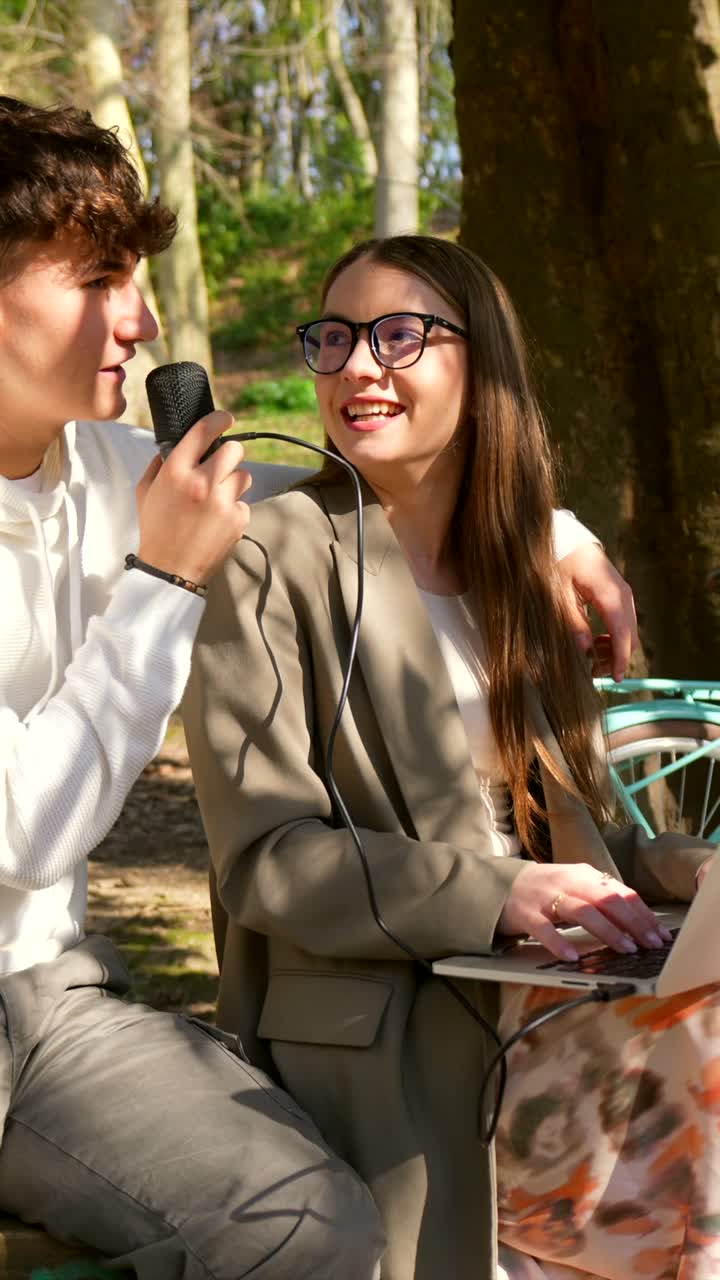 Podcast Interview in the Park