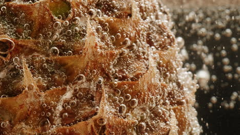 pineapple with bubbles