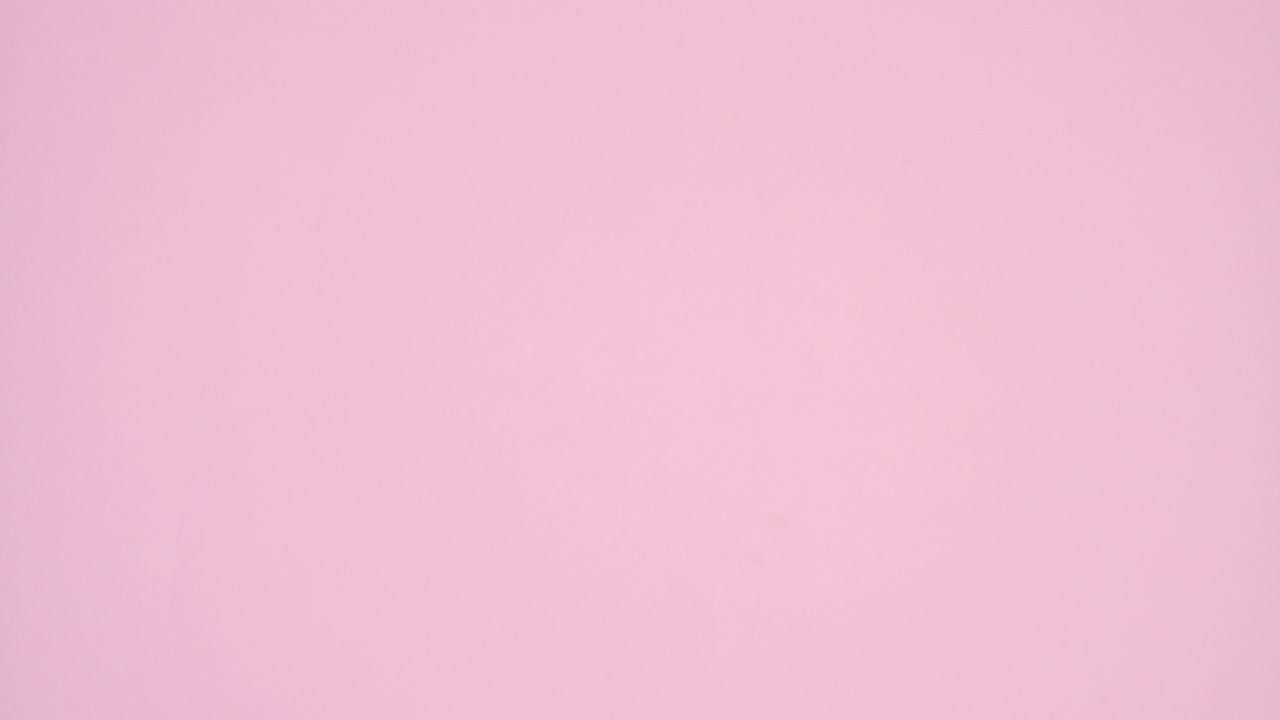 White paper for text with romantic red heart and Love balloons appear on pastel pink theme. Stop motion Valentine's day