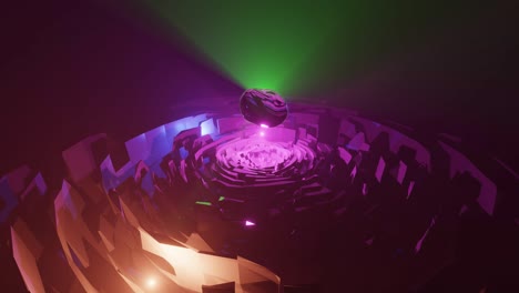 labyrinth flower - abstract loop animation