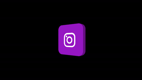 el icono de instagram púrpura