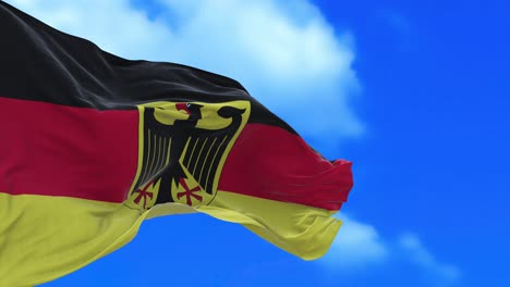 seamless loop of german flag.
