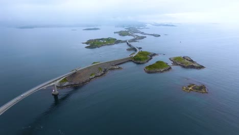 atlantic ocean road aerial footage norway