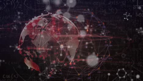Animation of planet brain with network of connections