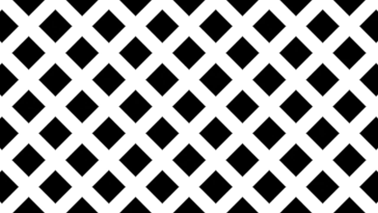 Abstract Geometric Pattern of Expanding and Contracting Black Diamonds