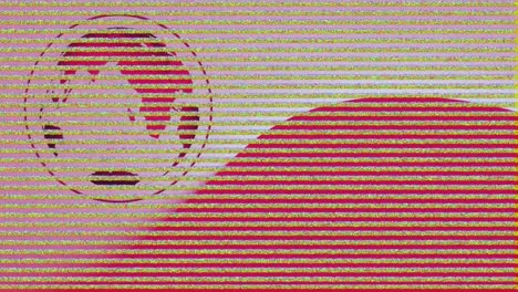 animación de interferencia sobre el globo